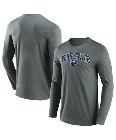 Men's Branded Charcoal Penn State Nittany Lions Campus 2.0 Long Sleeve T-shirt $15.75 T-Shirts