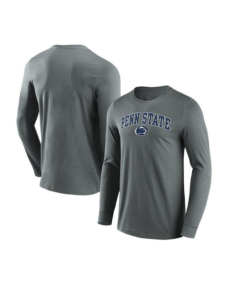 Men's Branded Charcoal Penn State Nittany Lions Campus 2.0 Long Sleeve T-shirt $15.75 T-Shirts