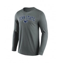 Men's Branded Charcoal Penn State Nittany Lions Campus 2.0 Long Sleeve T-shirt $15.75 T-Shirts