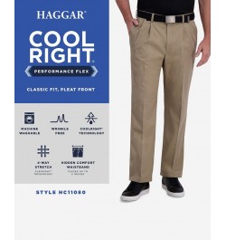 Cool Right Performance Flex Classic Fit Pleat Front Pant Midnight $28.04 Pants