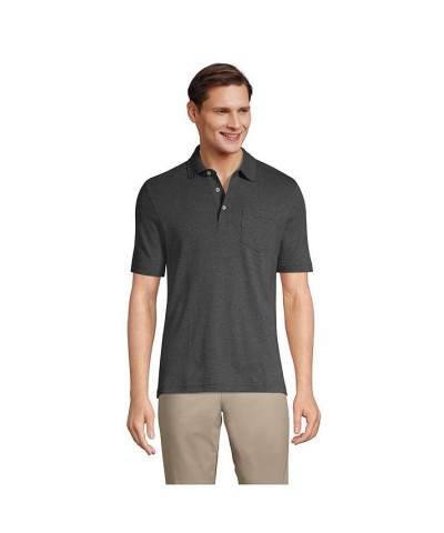 Men's Big and Tall Short Sleeve Super Soft Supima Polo Shirt with Pocket PD02 $28.68 Polo Shirts