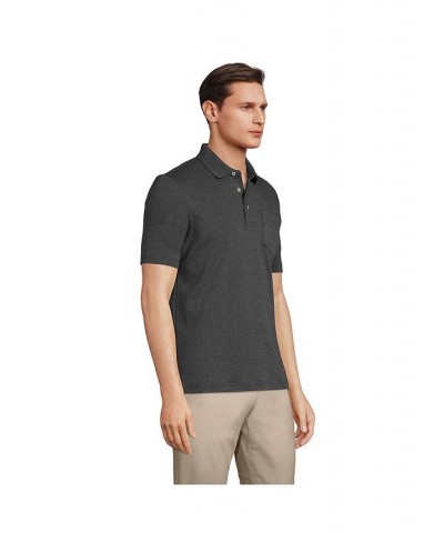 Men's Big and Tall Short Sleeve Super Soft Supima Polo Shirt with Pocket PD02 $28.68 Polo Shirts