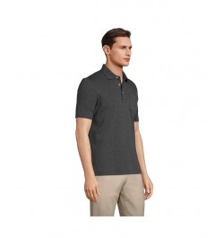 Men's Big and Tall Short Sleeve Super Soft Supima Polo Shirt with Pocket PD02 $28.68 Polo Shirts