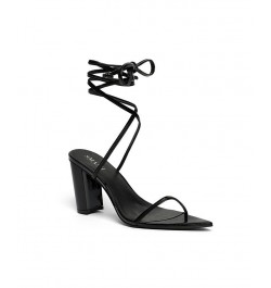 Women's Onyx Wraparound Ankle Strap Dress Sandals - Extended sizes 10-14 Black $43.50 Shoes