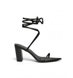 Women's Onyx Wraparound Ankle Strap Dress Sandals - Extended sizes 10-14 Black $43.50 Shoes