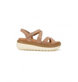 Women's Rebha Wedge Sandals Tan/Beige $62.37 Shoes