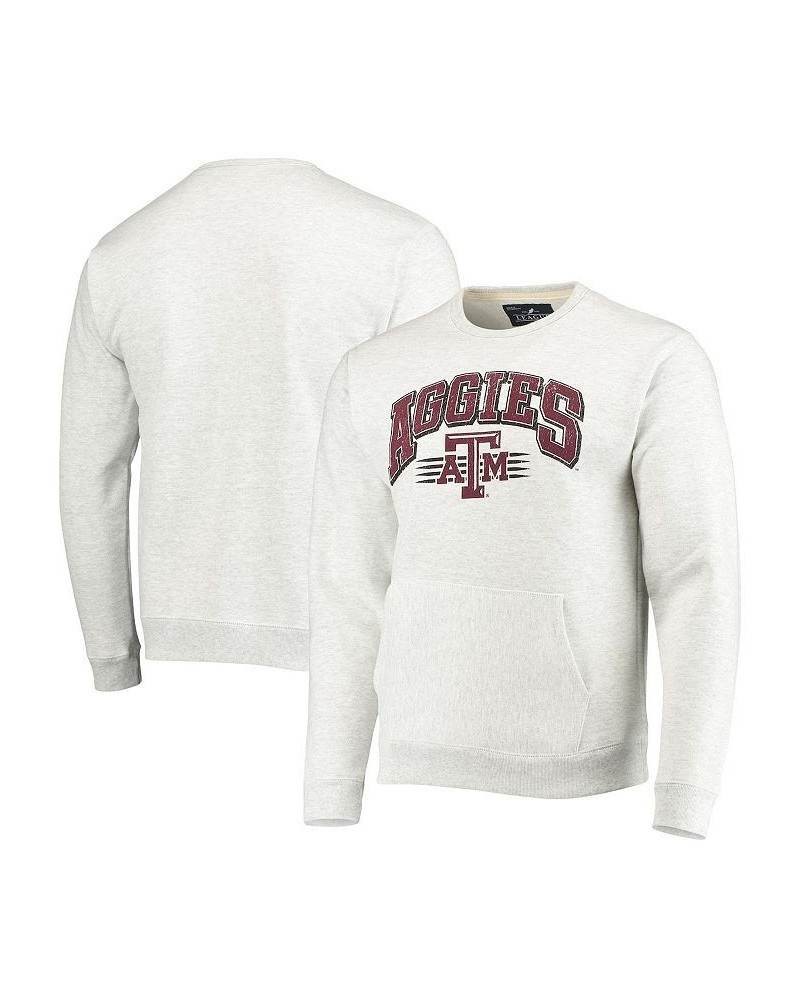 Men's Heathered Gray Texas A&M Aggies Upperclassman Pocket Pullover Sweatshirt $41.24 Sweatshirt