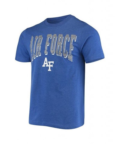 Men's Heathered Royal Air Force Falcons Playbook T-shirt $23.59 T-Shirts