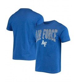 Men's Heathered Royal Air Force Falcons Playbook T-shirt $23.59 T-Shirts