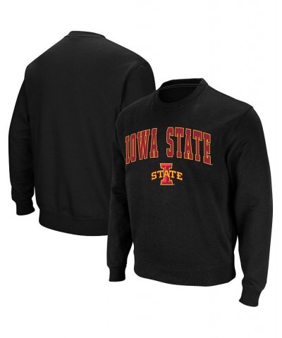 Men's Black Iowa State Cyclones Arch and Logo Crew Neck Sweatshirt $27.72 Sweatshirt