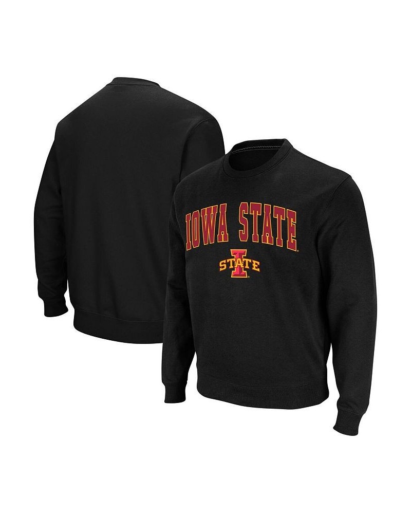 Men's Black Iowa State Cyclones Arch and Logo Crew Neck Sweatshirt $27.72 Sweatshirt