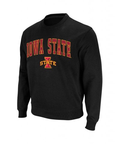 Men's Black Iowa State Cyclones Arch and Logo Crew Neck Sweatshirt $27.72 Sweatshirt