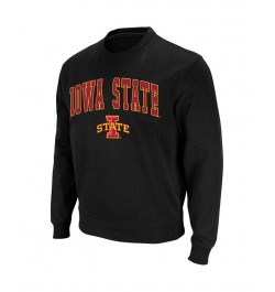 Men's Black Iowa State Cyclones Arch and Logo Crew Neck Sweatshirt $27.72 Sweatshirt