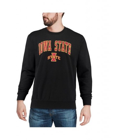 Men's Black Iowa State Cyclones Arch and Logo Crew Neck Sweatshirt $27.72 Sweatshirt