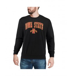 Men's Black Iowa State Cyclones Arch and Logo Crew Neck Sweatshirt $27.72 Sweatshirt