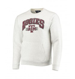 Men's Heathered Gray Texas A&M Aggies Upperclassman Pocket Pullover Sweatshirt $41.24 Sweatshirt