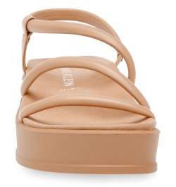 Women's Vie Flatform Sandal Tan/Beige $33.18 Shoes