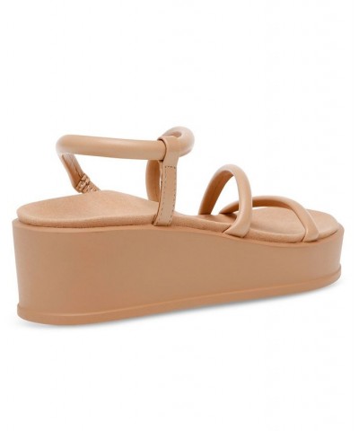 Women's Vie Flatform Sandal Tan/Beige $33.18 Shoes