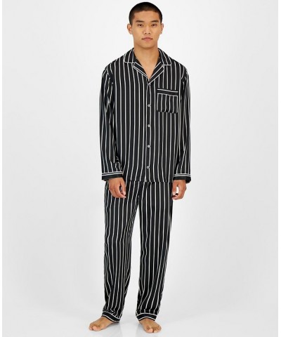 I.N.C. International Concetps Men's 2-Pc. Stripe Pajama Set Black $32.20 Pajama