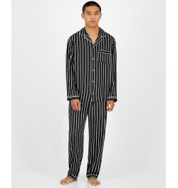 I.N.C. International Concetps Men's 2-Pc. Stripe Pajama Set Black $32.20 Pajama