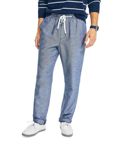 Men's Classic-Fit Elastic Drawstring Linen Pant PD03 $26.65 Pants