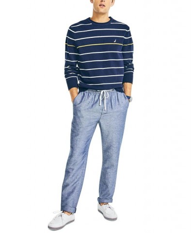 Men's Classic-Fit Elastic Drawstring Linen Pant PD03 $26.65 Pants