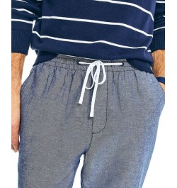 Men's Classic-Fit Elastic Drawstring Linen Pant PD03 $26.65 Pants