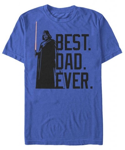 Men's Bestest Dad Short Sleeve Crew T-shirt Blue $14.00 T-Shirts