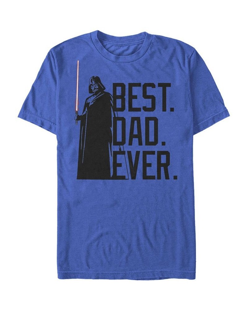 Men's Bestest Dad Short Sleeve Crew T-shirt Blue $14.00 T-Shirts