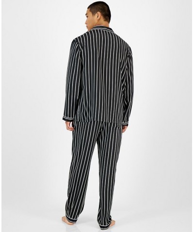 I.N.C. International Concetps Men's 2-Pc. Stripe Pajama Set Black $32.20 Pajama