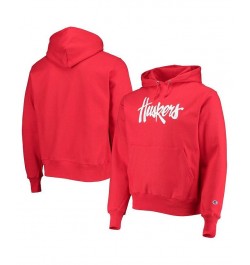 Men's Scarlet Nebraska Huskers Vault Logo Reverse Weave Pullover Hoodie $46.55 Sweatshirt