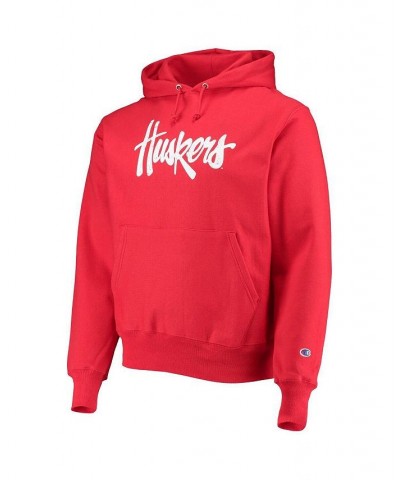 Men's Scarlet Nebraska Huskers Vault Logo Reverse Weave Pullover Hoodie $46.55 Sweatshirt