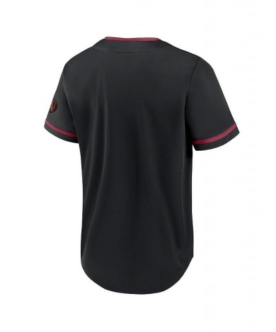 Men's Black, Red Atlanta United FC Ultimate Player Baseball Jersey $30.80 Jersey