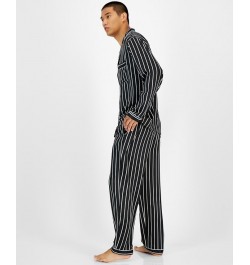 I.N.C. International Concetps Men's 2-Pc. Stripe Pajama Set Black $32.20 Pajama