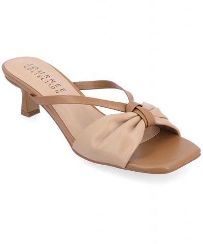 Women's Starling Slip-on Heel Tan/Beige $41.40 Shoes