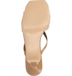 Women's Starling Slip-on Heel Tan/Beige $41.40 Shoes