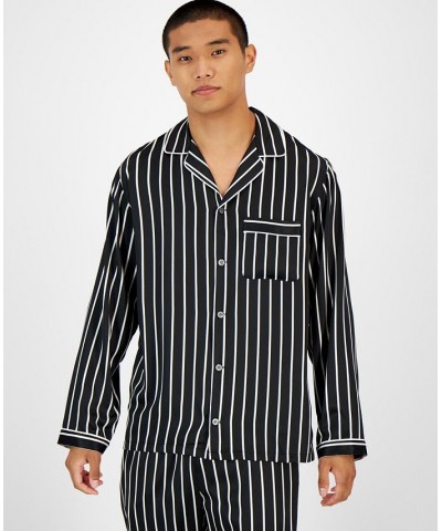 I.N.C. International Concetps Men's 2-Pc. Stripe Pajama Set Black $32.20 Pajama