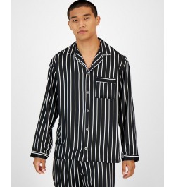 I.N.C. International Concetps Men's 2-Pc. Stripe Pajama Set Black $32.20 Pajama