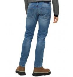 BOSS Men's Slim-Fit Knitted Denim Jeans Blue $74.88 Jeans