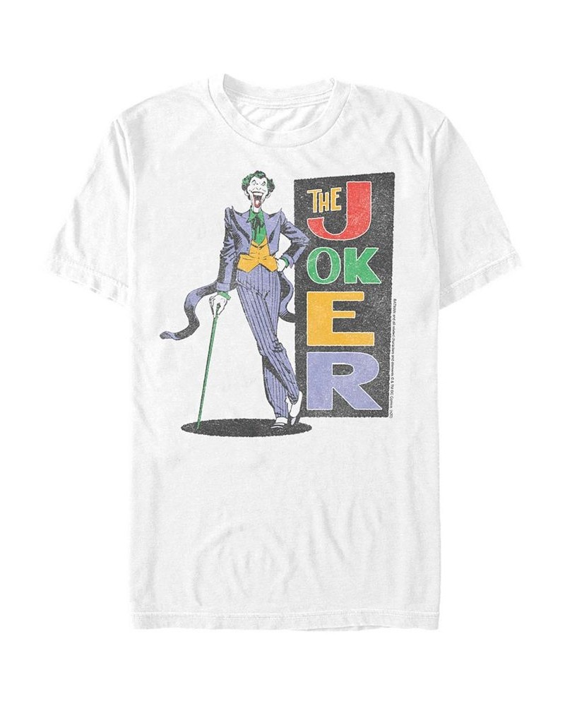 Men's Batman Thrift Joke Short Sleeve T-shirt White $19.24 T-Shirts