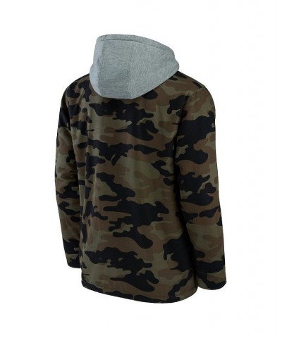 Men's NFL x Darius Rucker Collection by Camo Pittsburgh Steelers Canvas Full-Zip Hoodie $45.04 Sweatshirt