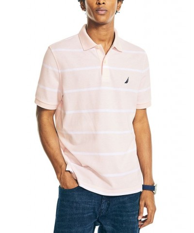 Men's Classic-Fit Striped Performance Deck Polo PD04 $32.99 Shirts