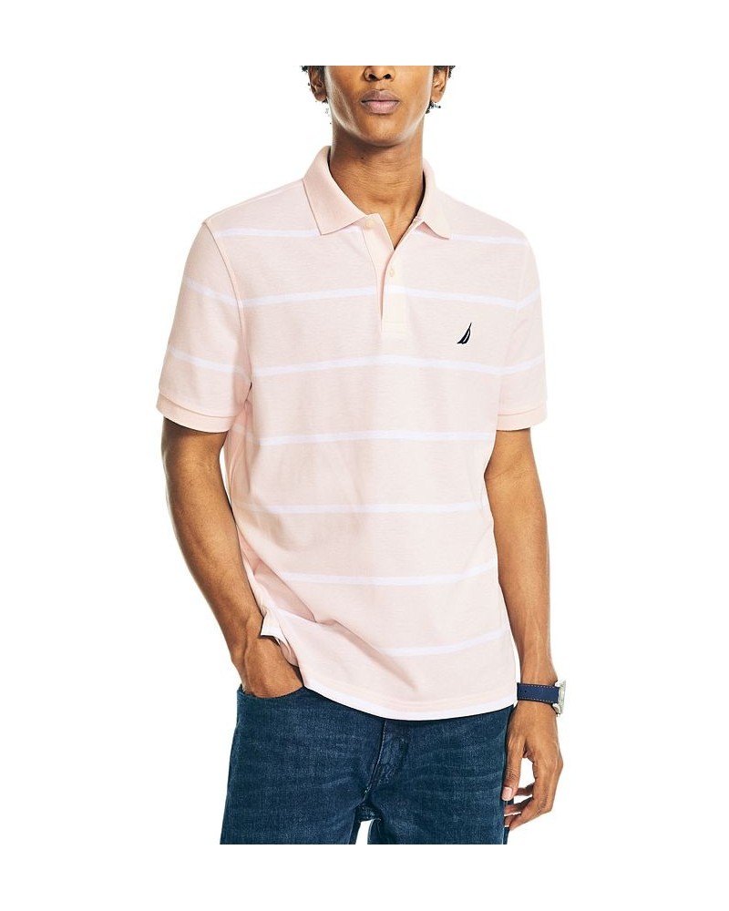 Men's Classic-Fit Striped Performance Deck Polo PD04 $32.99 Shirts