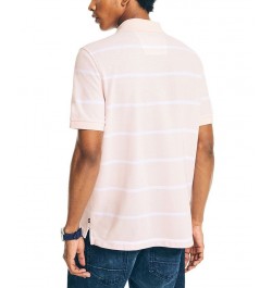 Men's Classic-Fit Striped Performance Deck Polo PD04 $32.99 Shirts