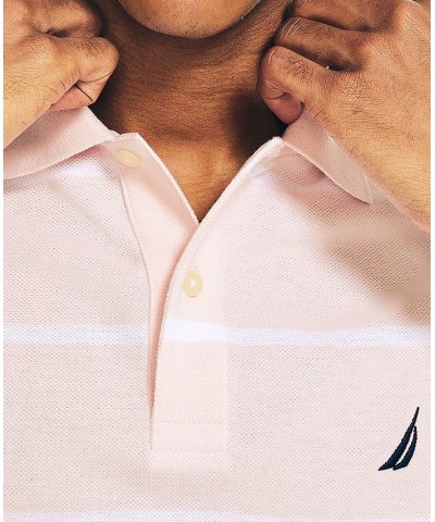 Men's Classic-Fit Striped Performance Deck Polo PD04 $32.99 Shirts