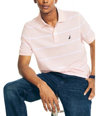 Men's Classic-Fit Striped Performance Deck Polo PD04 $32.99 Shirts