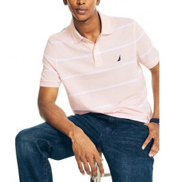 Men's Classic-Fit Striped Performance Deck Polo PD04 $32.99 Shirts