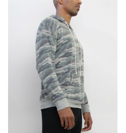 Men's Ultra Soft Lightweight Camo Long-Sleeve Hoodie Green $40.76 Sweatshirt