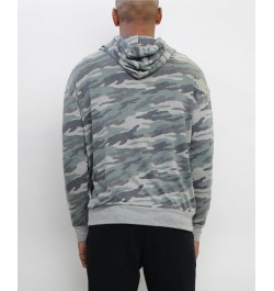 Men's Ultra Soft Lightweight Camo Long-Sleeve Hoodie Green $40.76 Sweatshirt