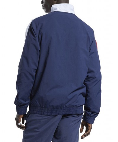 Men's Classics Vector Regular-Fit Logo Colorblocked Full-Zip Track Jacket Blue $36.55 Jackets